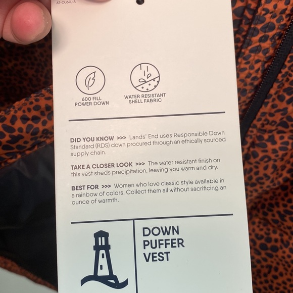 Lands End Down Puffer Vest - Picture 5 of 5